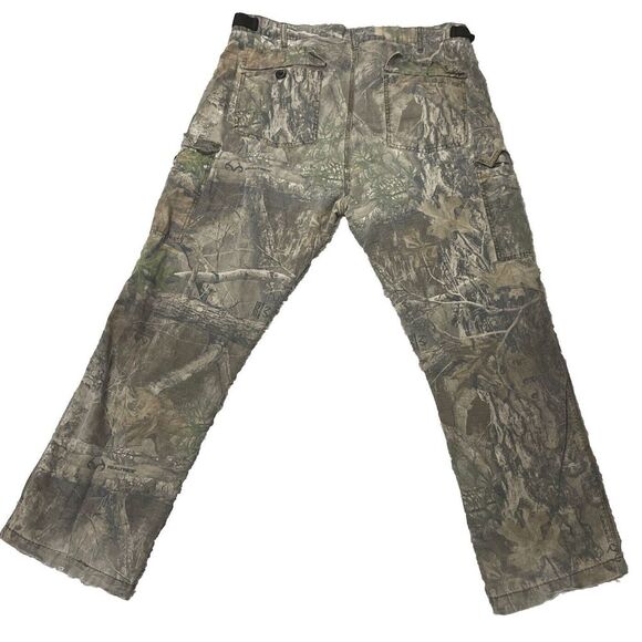 Scent Blocker✨Realtree Cargo Camo Hunting Pants Mens XL Outdoors Hunt - Picture 2 of 7
